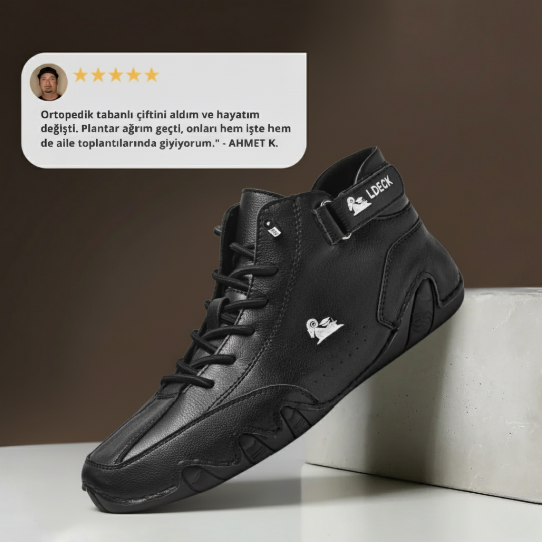Vogldeck-Deri Su Geçirmez Nefes Alabilen Ortopedik Ayakkabı