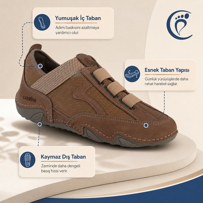 Relaxify ortopedik erkek deri ayakkabı