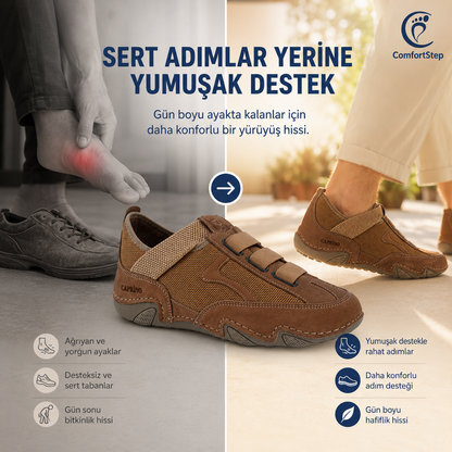 Relaxify ortopedik erkek deri ayakkabı
