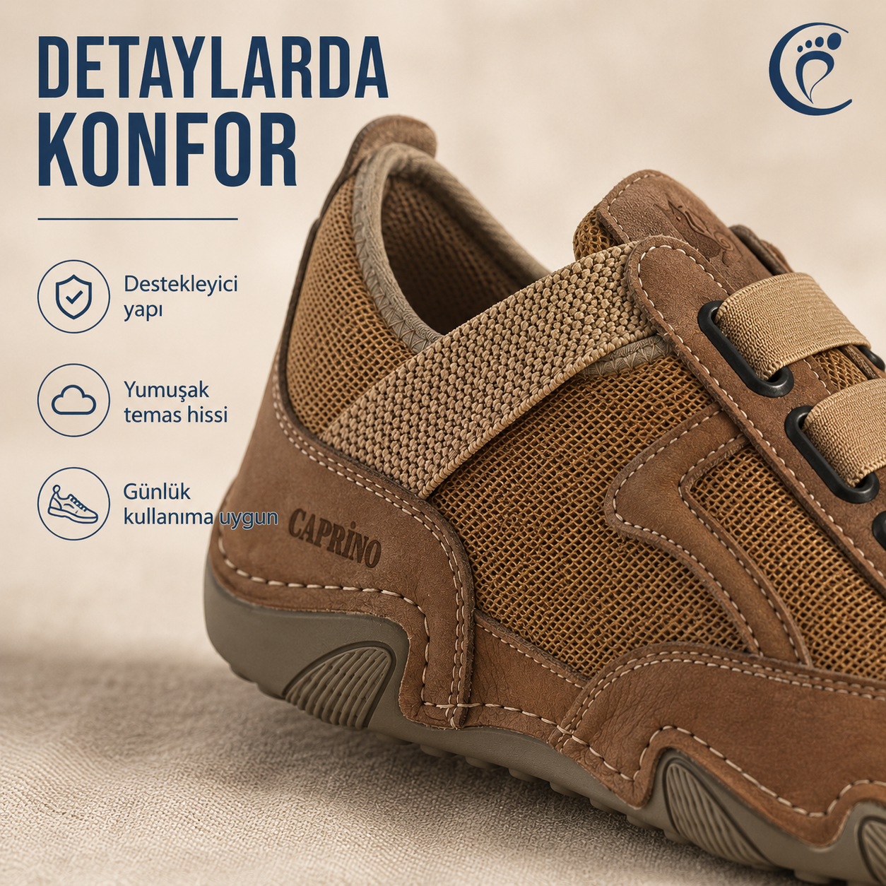 Relaxify ortopedik erkek deri ayakkabı