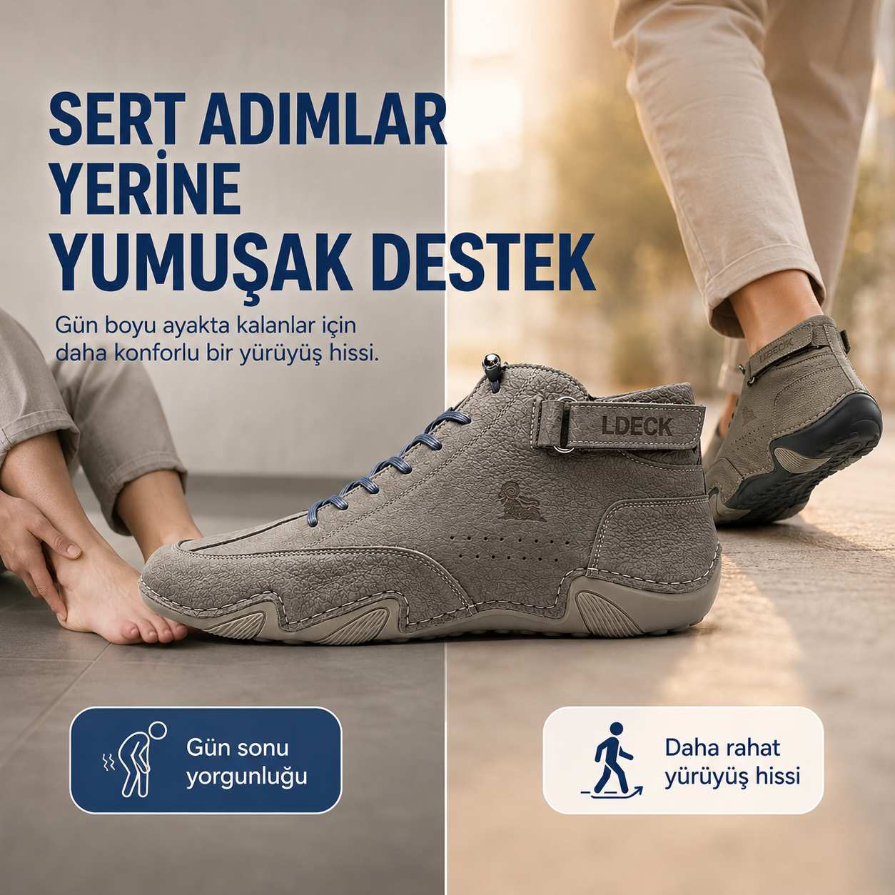 Vogldeck Deri  Nefes Alabilen Ortopedik Ayakkabı