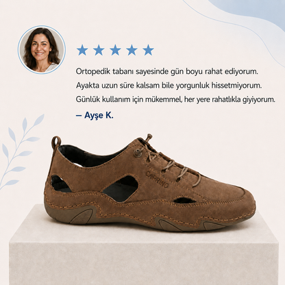 Nefes Alan Ortopedik deri ayakkabı
