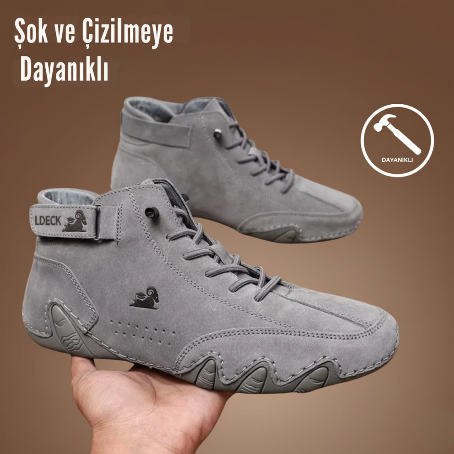 Vogldeck-Deri Su Geçirmez Nefes Alabilen Ortopedik Ayakkabı