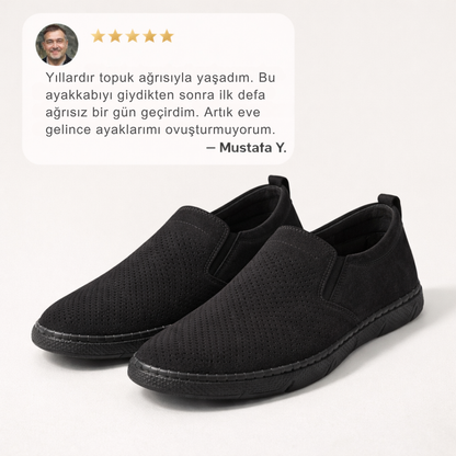 Comfort dikişli taban ortopedik tabanlı erkek ayakkabısı