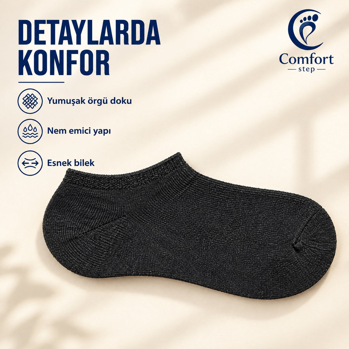 ComfortStep Çoraplar – detaylarda konfor yakın çekim