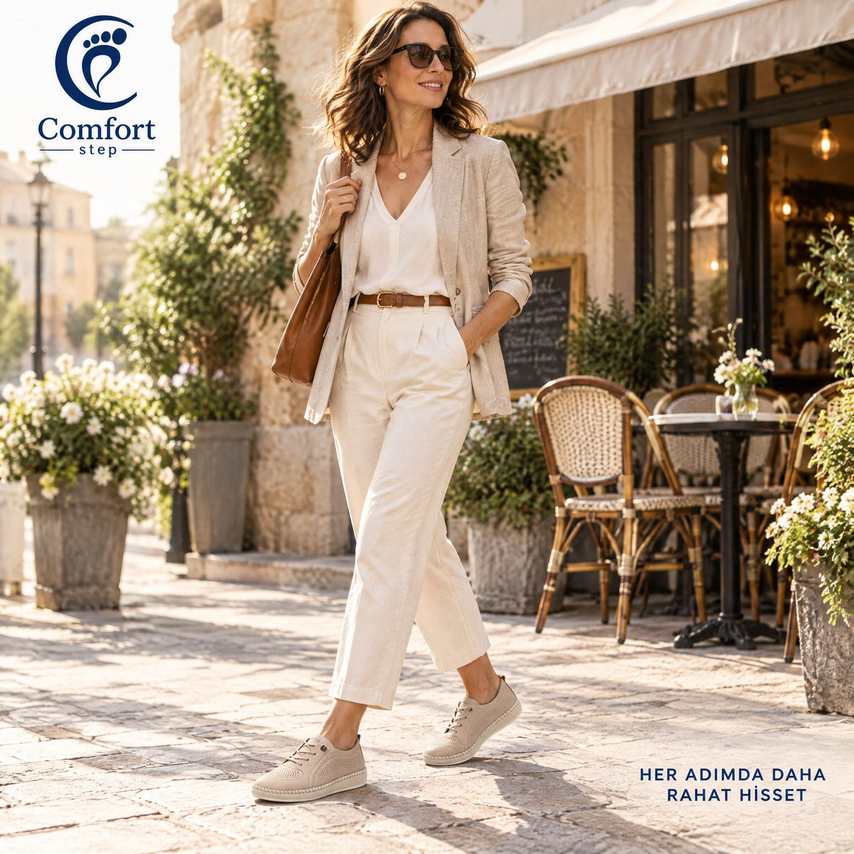 Hakiki Deri Comfort Kadın Ayakkabısı – günlük kullanımda