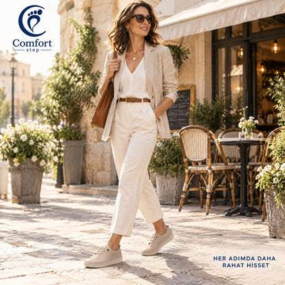 Hakiki Deri Comfort Kadın Ayakkabısı – günlük kullanımda