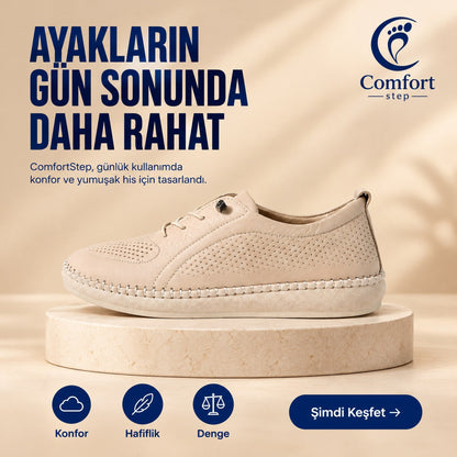 Hakiki Deri Comfort Kadın Ayakkabısı – gün sonunda daha rahat