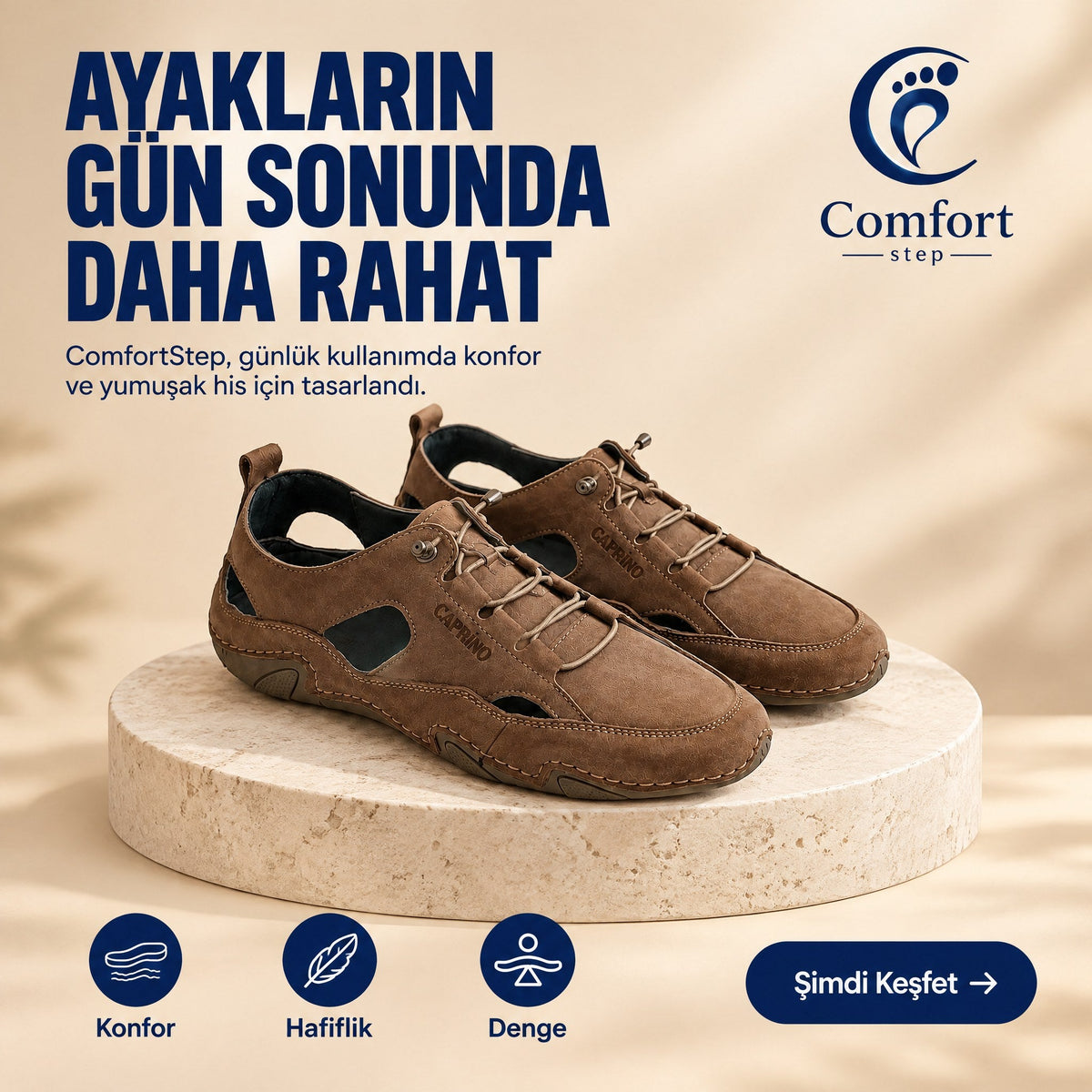 Nefes Alan Comfort Deri Ayakkabı – gün sonunda daha rahat