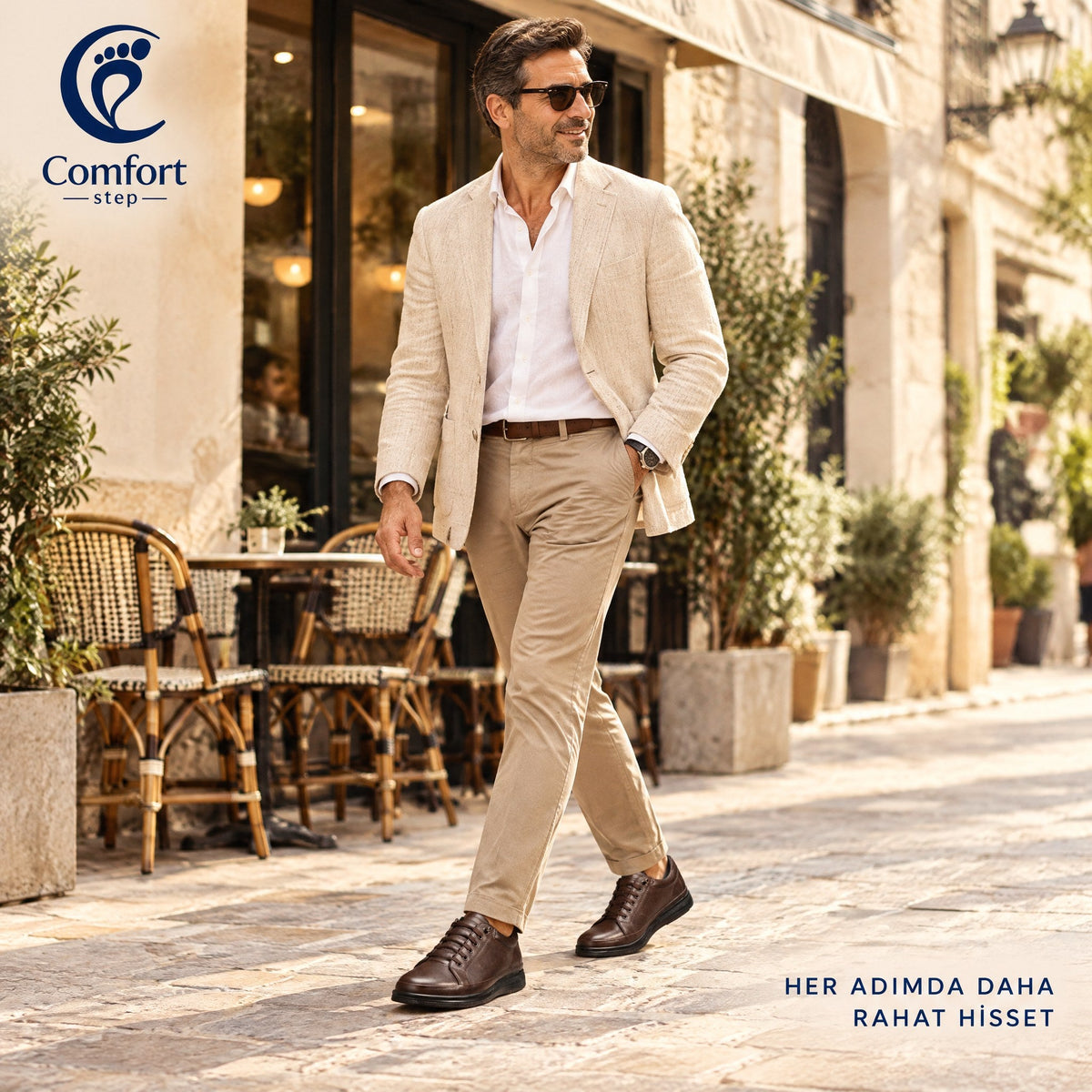 Su Geçirmez Hakiki Deri Comfort Ayakkabı – günlük kullanımda