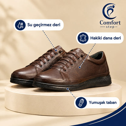 Su Geçirmez Hakiki Deri Comfort Ayakkabı – öne çıkan özellikler