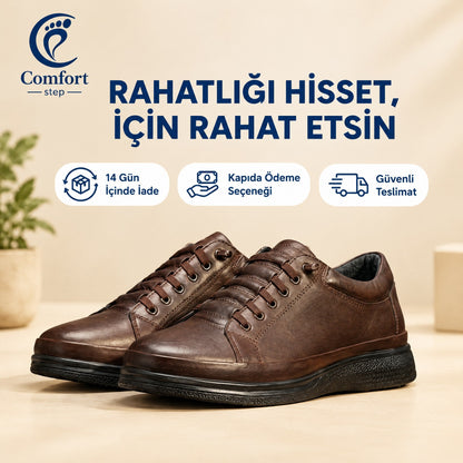 Su Geçirmez Hakiki Deri Comfort Ayakkabı – 14 gün iade, kapıda ödeme, güvenli teslimat