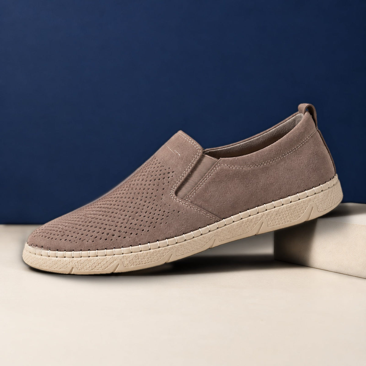 Comfort Dikişli Taban – Kahverengi, yandan görünüm