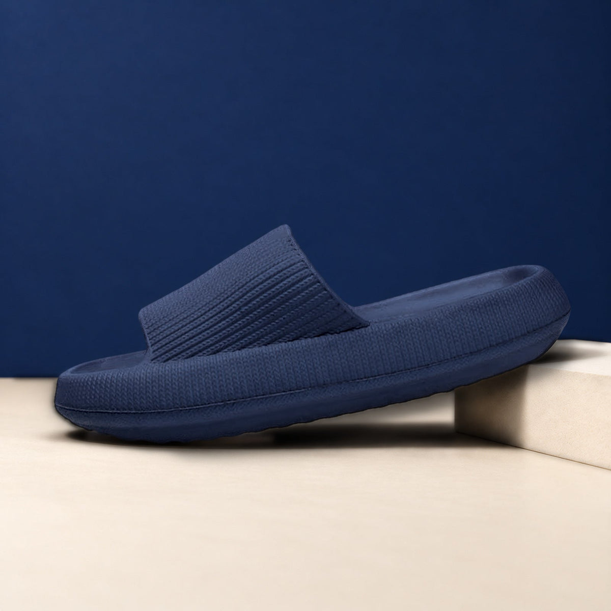 Comfortstep Marakas Comfort Terlik – Lacivert, yandan görünüm
